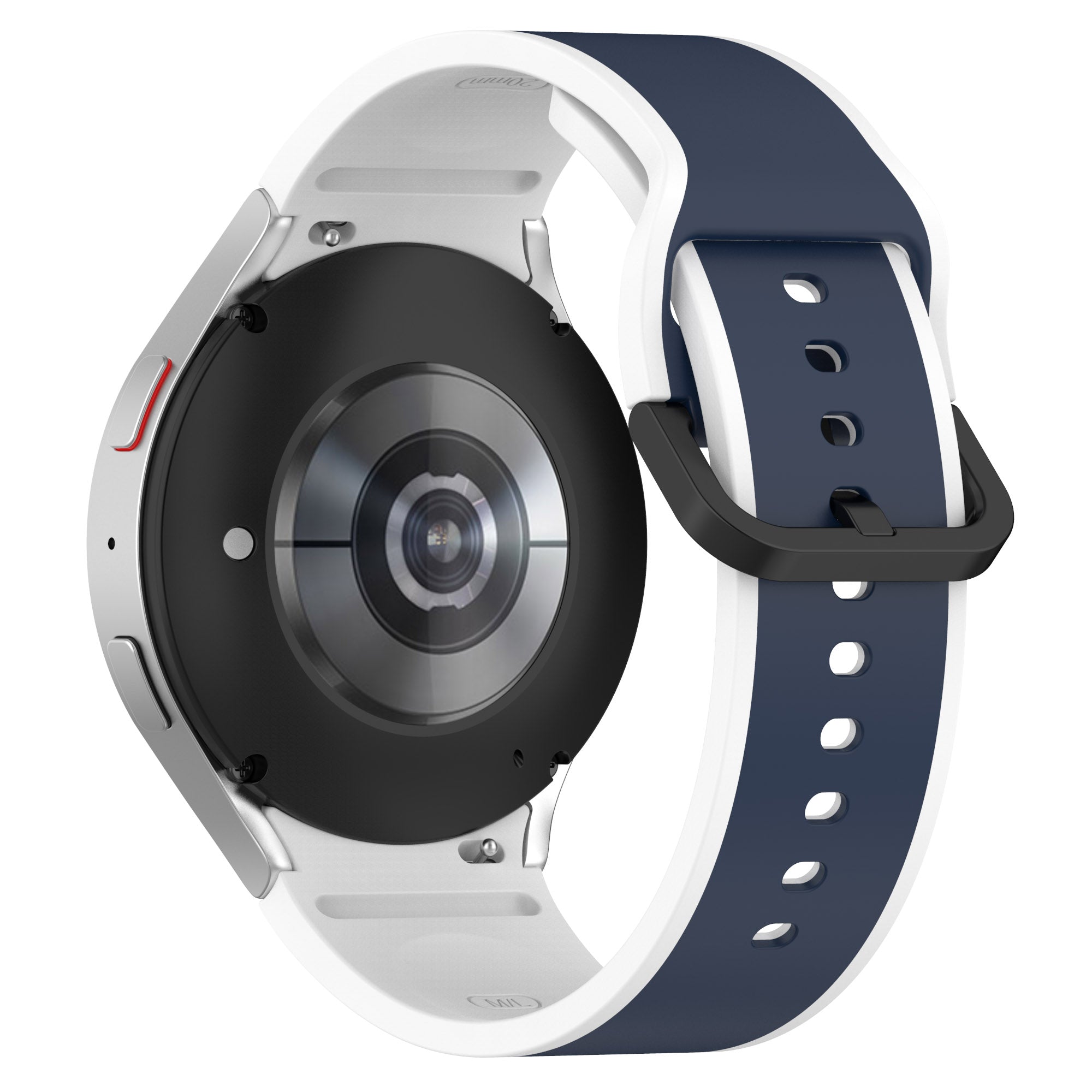 For Samsung Galaxy Watch 5 40mm 44mm 5 Pro 45mm Watch4 40mm 44mm Watch4 Classic 42mm 46mm Dual-Color Watch Band Universal Watch Strap Silicone Watchband