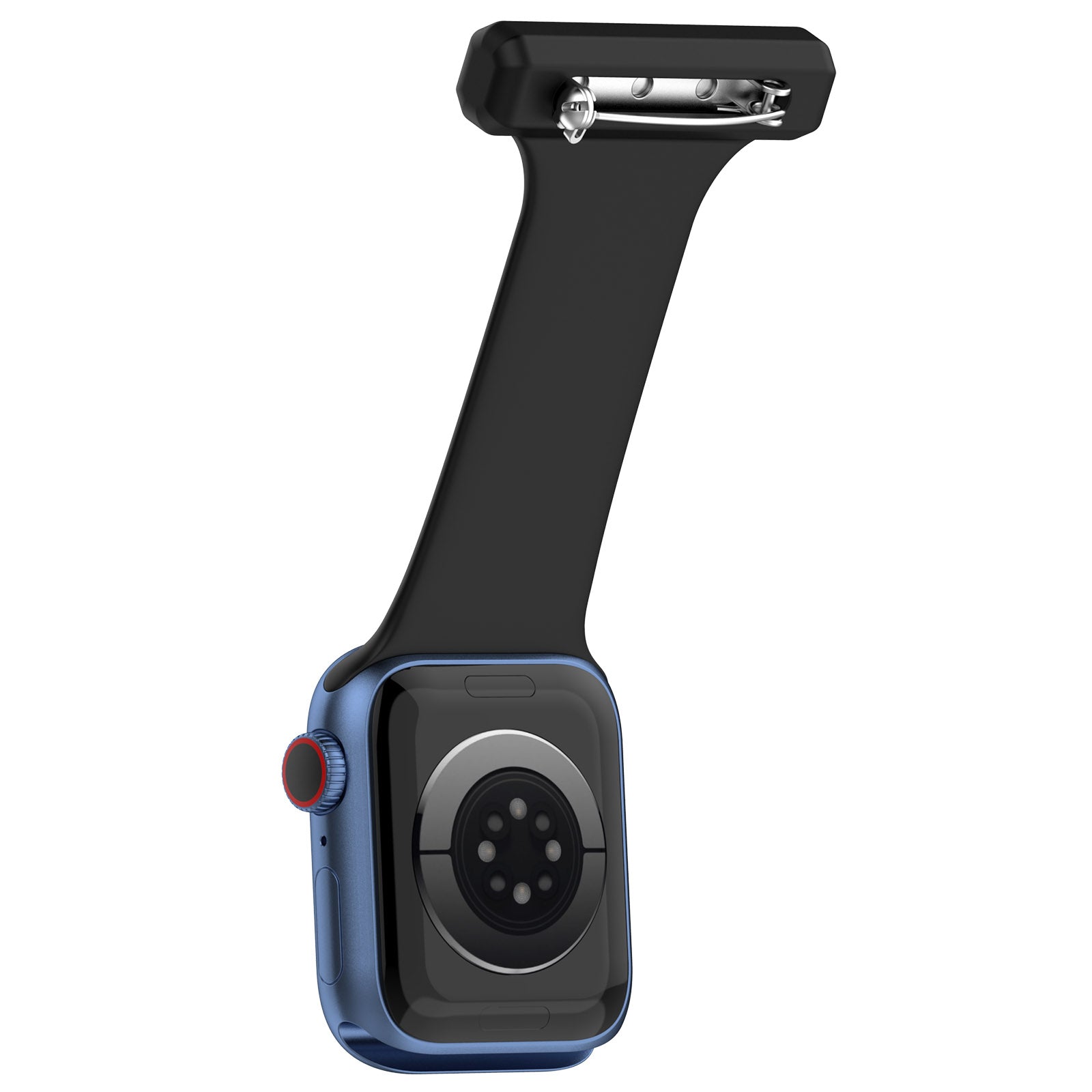 For Apple Apple Watch Ultra 2 49mm Series 9 45mm SE (2023) 44mm Ultra 49mm 8 7 45mm 6 5 4 SE (2022) SE 44mm 3 2 1 42mm Doctor Nurse Watch Strap Silicone Watchband Hanging Buckle