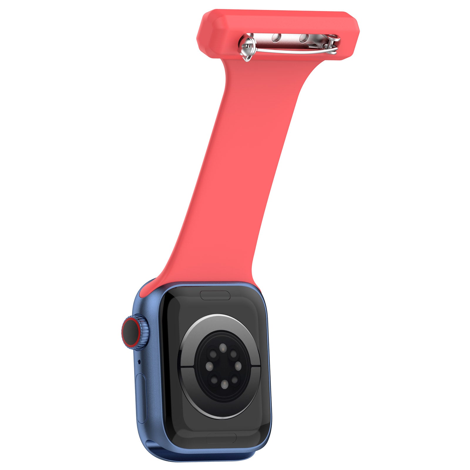 For Apple Apple Watch Ultra 2 49mm Series 9 45mm SE (2023) 44mm Ultra 49mm 8 7 45mm 6 5 4 SE (2022) SE 44mm 3 2 1 42mm Doctor Nurse Watch Strap Silicone Watchband Hanging Buckle
