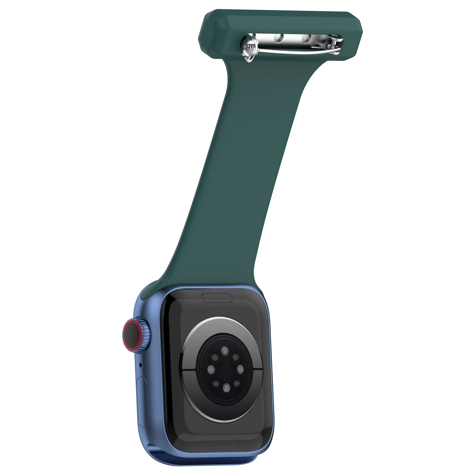 For Apple Apple Watch Ultra 2 49mm Series 9 45mm SE (2023) 44mm Ultra 49mm 8 7 45mm 6 5 4 SE (2022) SE 44mm 3 2 1 42mm Doctor Nurse Watch Strap Silicone Watchband Hanging Buckle