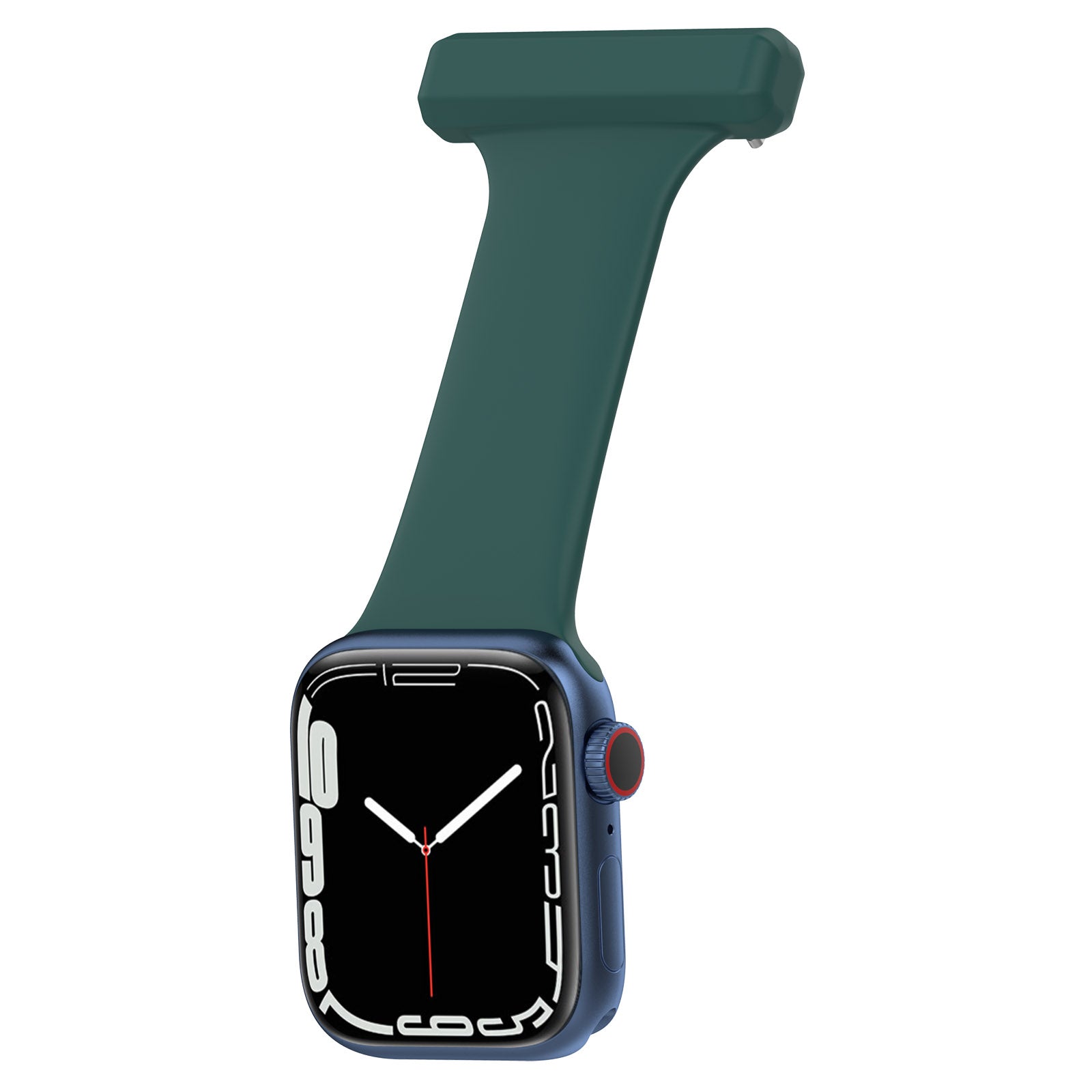 For Apple Apple Watch Ultra 2 49mm Series 9 45mm SE (2023) 44mm Ultra 49mm 8 7 45mm 6 5 4 SE (2022) SE 44mm 3 2 1 42mm Doctor Nurse Watch Strap Silicone Watchband Hanging Buckle