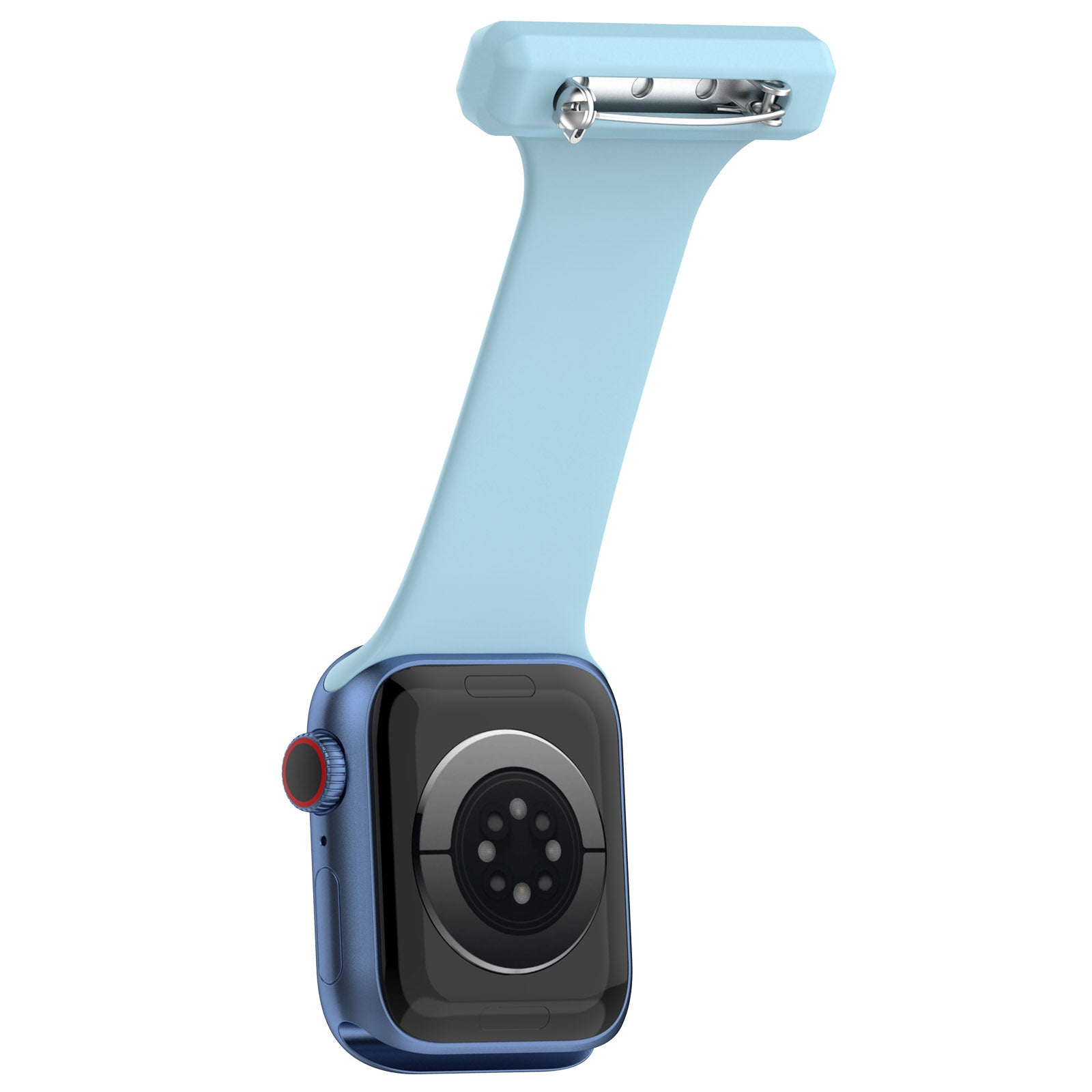For Apple Apple Watch Ultra 2 49mm Series 9 45mm SE (2023) 44mm Ultra 49mm 8 7 45mm 6 5 4 SE (2022) SE 44mm 3 2 1 42mm Doctor Nurse Watch Strap Silicone Watchband Hanging Buckle