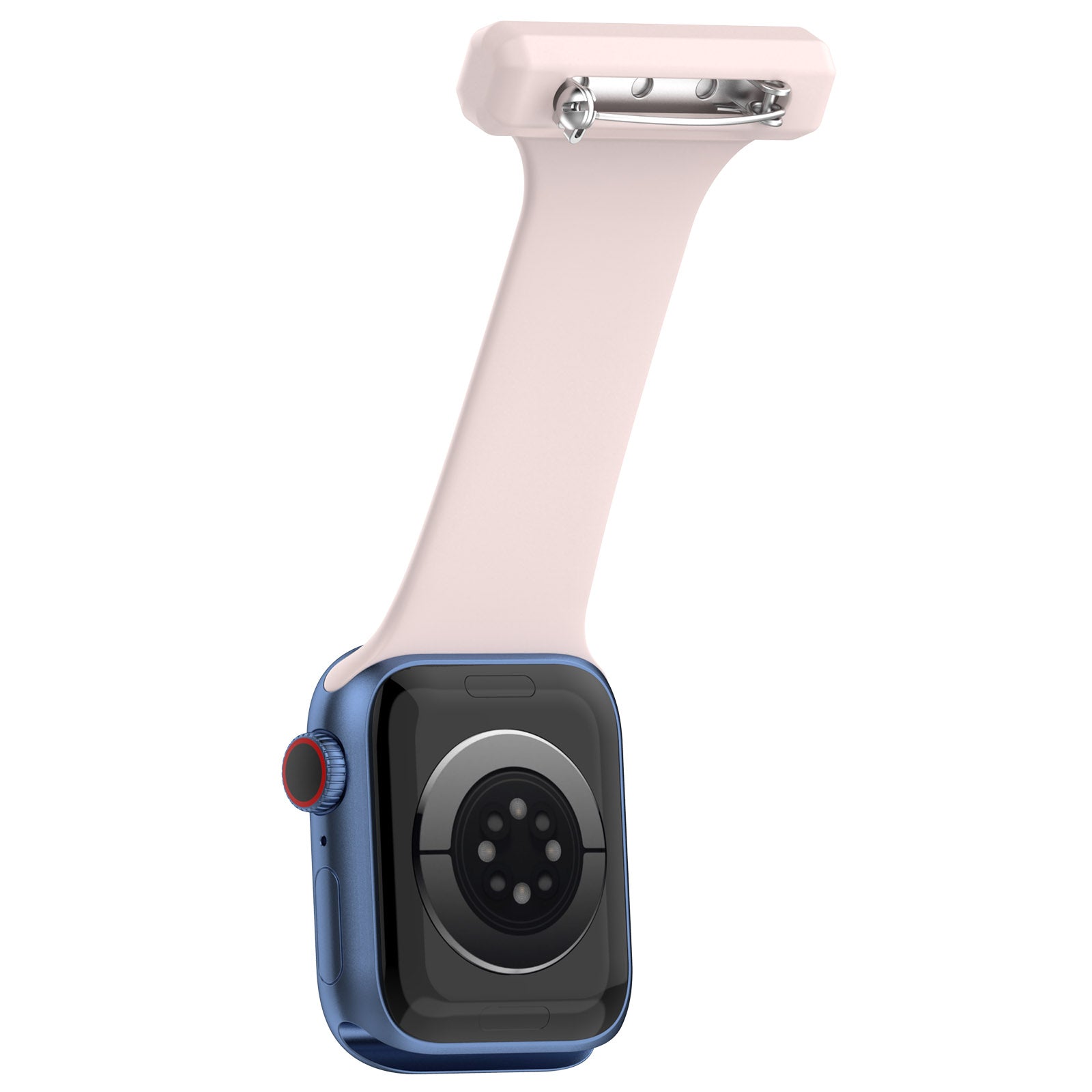For Apple Apple Watch Ultra 2 49mm Series 9 45mm SE (2023) 44mm Ultra 49mm 8 7 45mm 6 5 4 SE (2022) SE 44mm 3 2 1 42mm Doctor Nurse Watch Strap Silicone Watchband Hanging Buckle