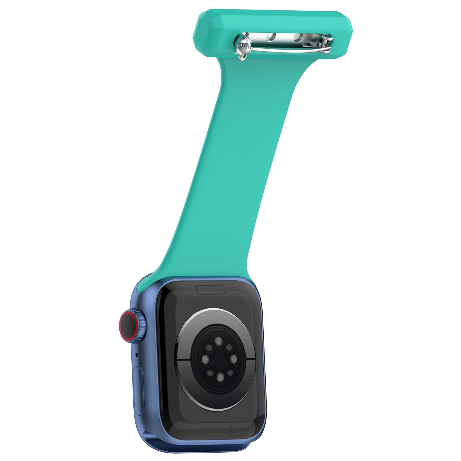 For Apple Apple Watch Ultra 2 49mm Series 9 45mm SE (2023) 44mm Ultra 49mm 8 7 45mm 6 5 4 SE (2022) SE 44mm 3 2 1 42mm Doctor Nurse Watch Strap Silicone Watchband Hanging Buckle