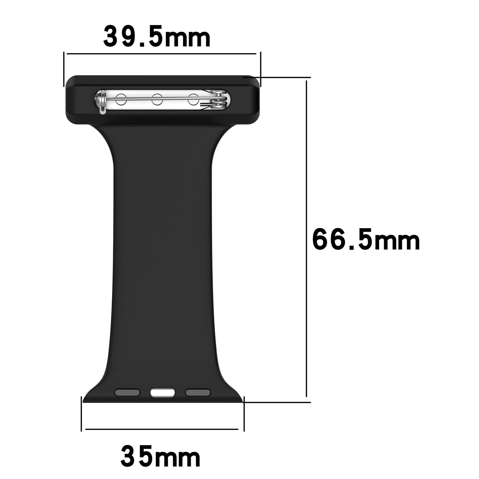 For Apple Apple Watch Ultra 2 49mm Series 9 45mm SE (2023) 44mm Ultra 49mm 8 7 45mm 6 5 4 SE (2022) SE 44mm 3 2 1 42mm Doctor Nurse Watch Strap Silicone Watchband Hanging Buckle