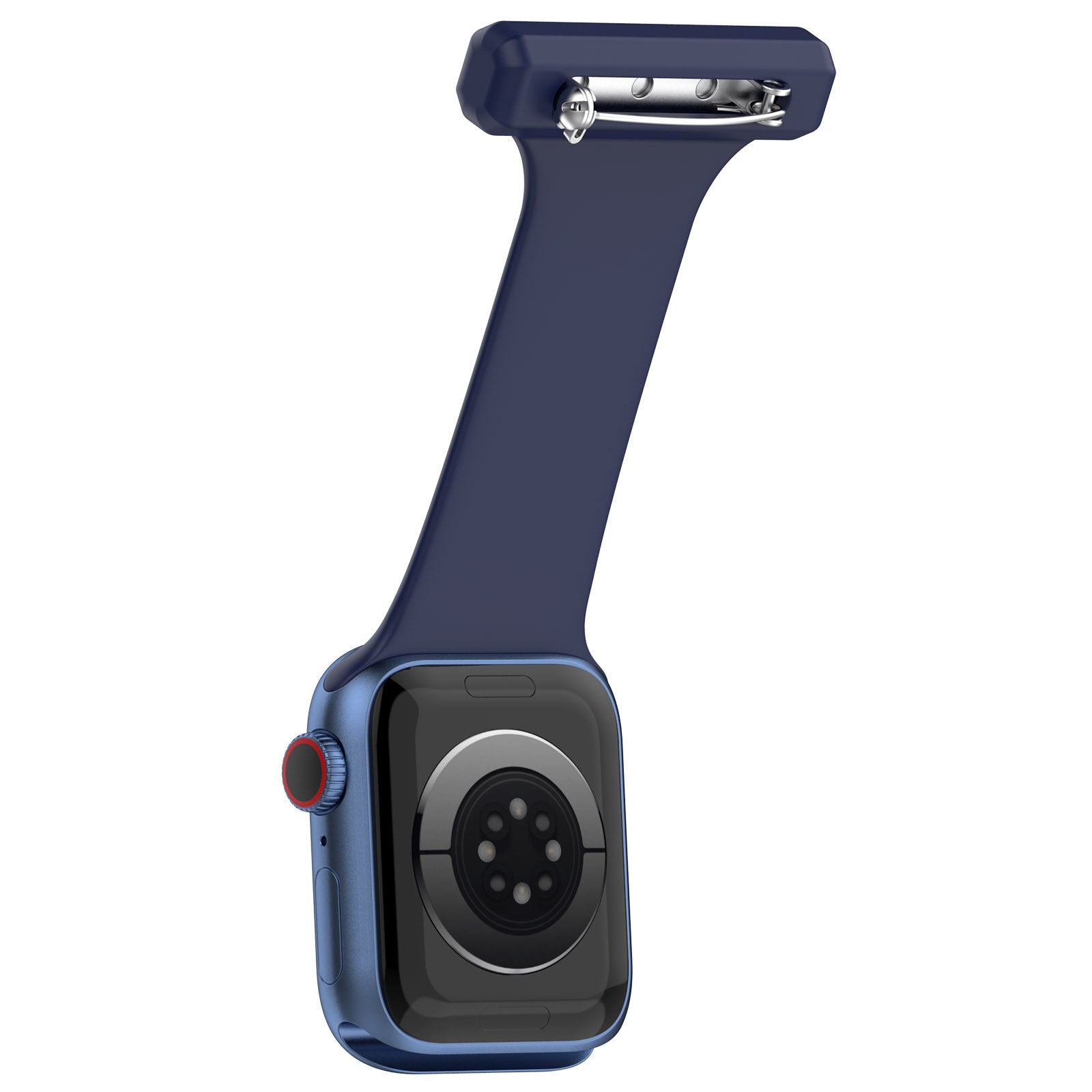 For Apple Apple Watch Ultra 2 49mm Series 9 45mm SE (2023) 44mm Ultra 49mm 8 7 45mm 6 5 4 SE (2022) SE 44mm 3 2 1 42mm Doctor Nurse Watch Strap Silicone Watchband Hanging Buckle