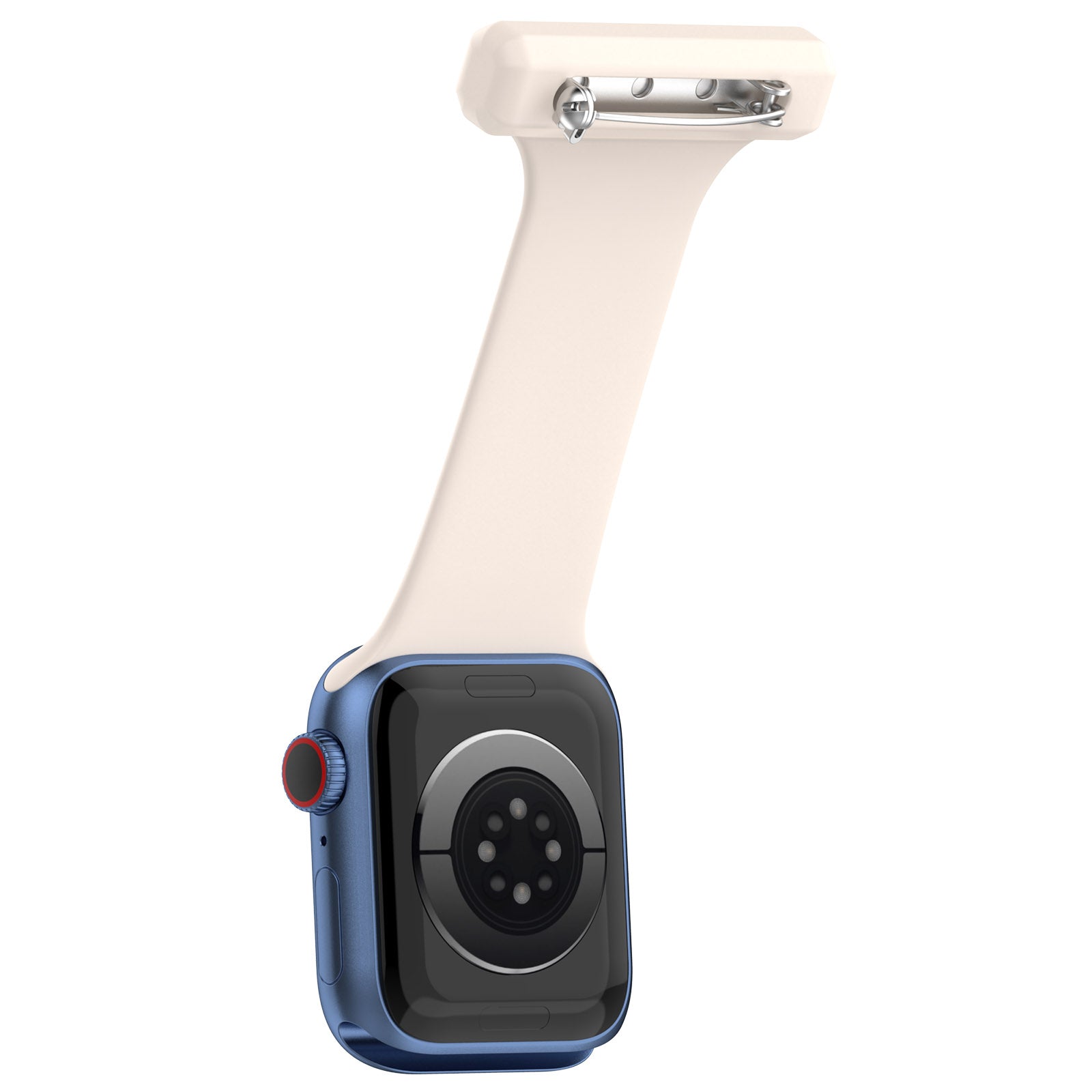For Apple Apple Watch Ultra 2 49mm Series 9 45mm SE (2023) 44mm Ultra 49mm 8 7 45mm 6 5 4 SE (2022) SE 44mm 3 2 1 42mm Doctor Nurse Watch Strap Silicone Watchband Hanging Buckle