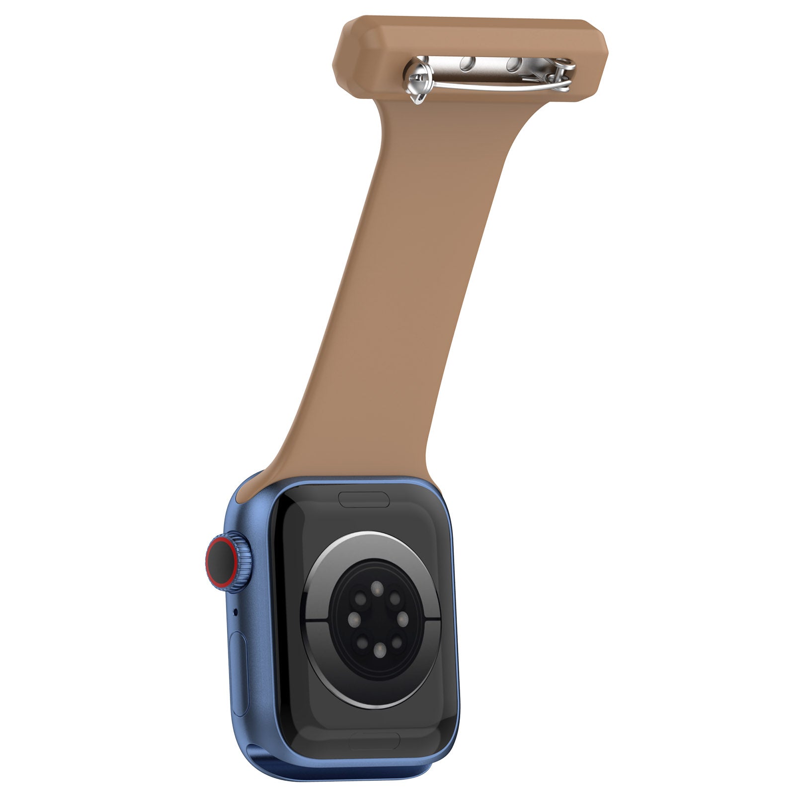 For Apple Apple Watch Ultra 2 49mm Series 9 45mm SE (2023) 44mm Ultra 49mm 8 7 45mm 6 5 4 SE (2022) SE 44mm 3 2 1 42mm Doctor Nurse Watch Strap Silicone Watchband Hanging Buckle
