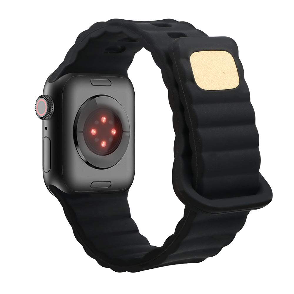 For Apple Watch Ultra 2 49mm Series 9 45mm SE (2023) 44mm Ultra 49mm 8 7 45mm 6 5 4 SE (2022) SE 44mm 3 2 1 42mm Quick Release Watch Band Silicone Watch Strap Replacement Watchband with Button