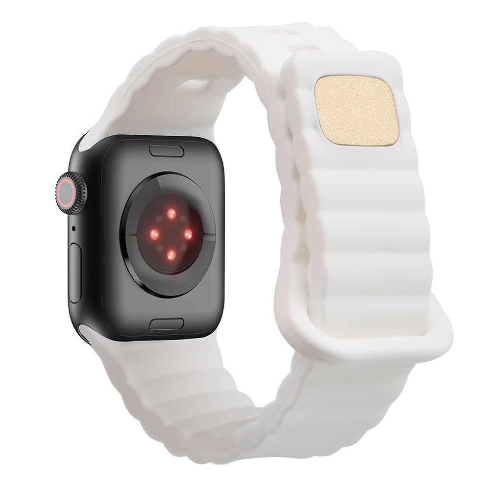 For Apple Watch 9 8 7 41mm 6 5 4 SE SE (2022) SE (2023) 40mm 3 2 1 38mm Silicone Watch Band Quick Release Watch Strap Replacement Watchband with Button