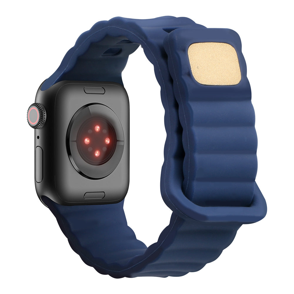 For Apple Watch 9 8 7 41mm 6 5 4 SE SE (2022) SE (2023) 40mm 3 2 1 38mm Silicone Watch Band Quick Release Watch Strap Replacement Watchband with Button