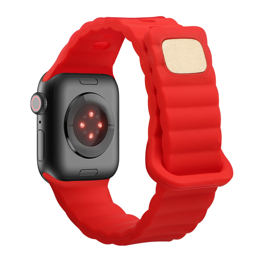 For Apple Watch 9 8 7 41mm 6 5 4 SE SE (2022) SE (2023) 40mm 3 2 1 38mm Silicone Watch Band Quick Release Watch Strap Replacement Watchband with Button