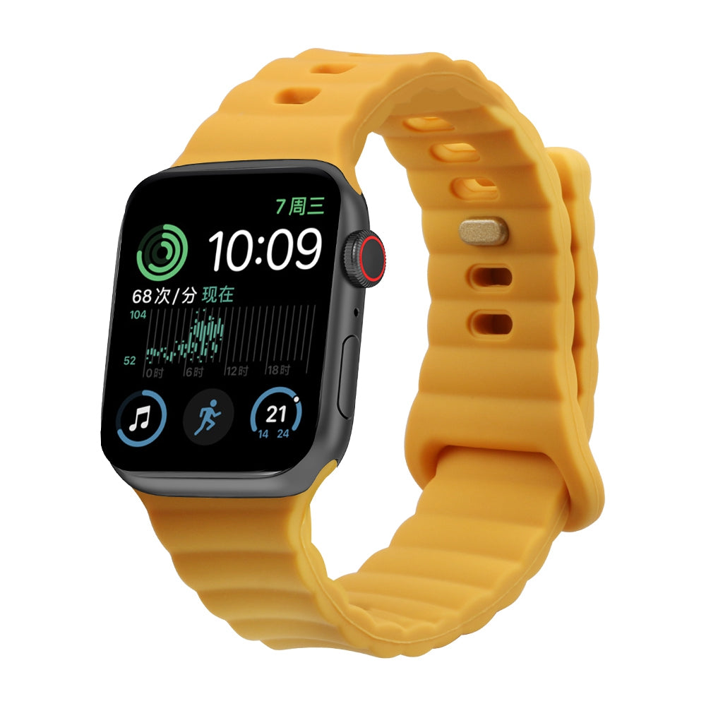 For Apple Watch 9 8 7 41mm 6 5 4 SE SE (2022) SE (2023) 40mm 3 2 1 38mm Silicone Watch Band Quick Release Watch Strap Replacement Watchband with Button