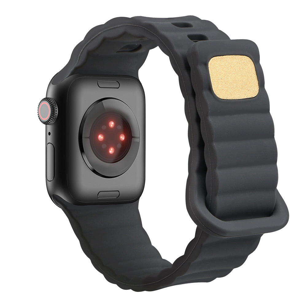 For Apple Watch 9 8 7 41mm 6 5 4 SE SE (2022) SE (2023) 40mm 3 2 1 38mm Silicone Watch Band Quick Release Watch Strap Replacement Watchband with Button