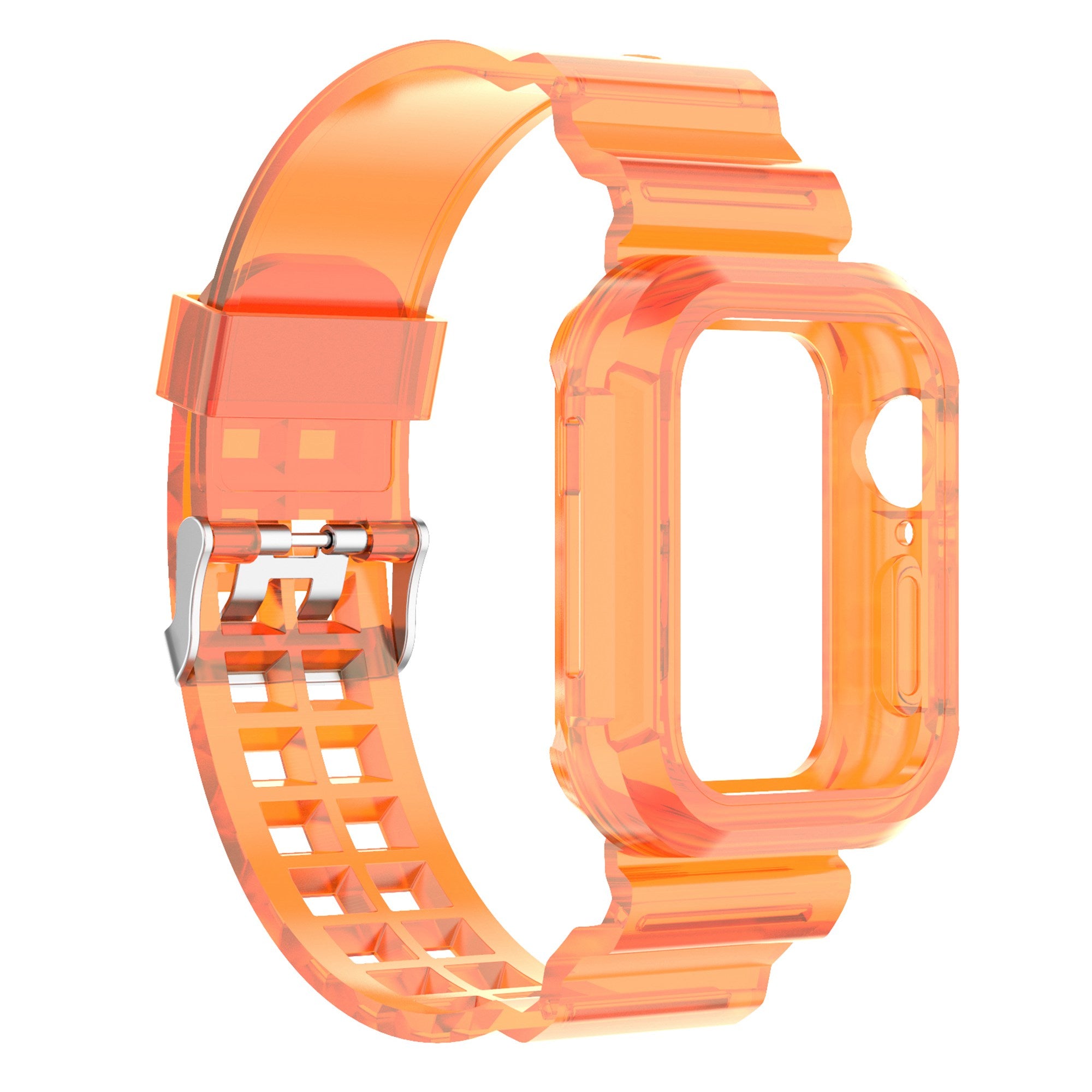 For Apple Watch Series 8 7 45mm 6 5 4 SE SE (2022) 44mm 3 2 1 42mm Integrated Watch Case Adjustable Watch Strap