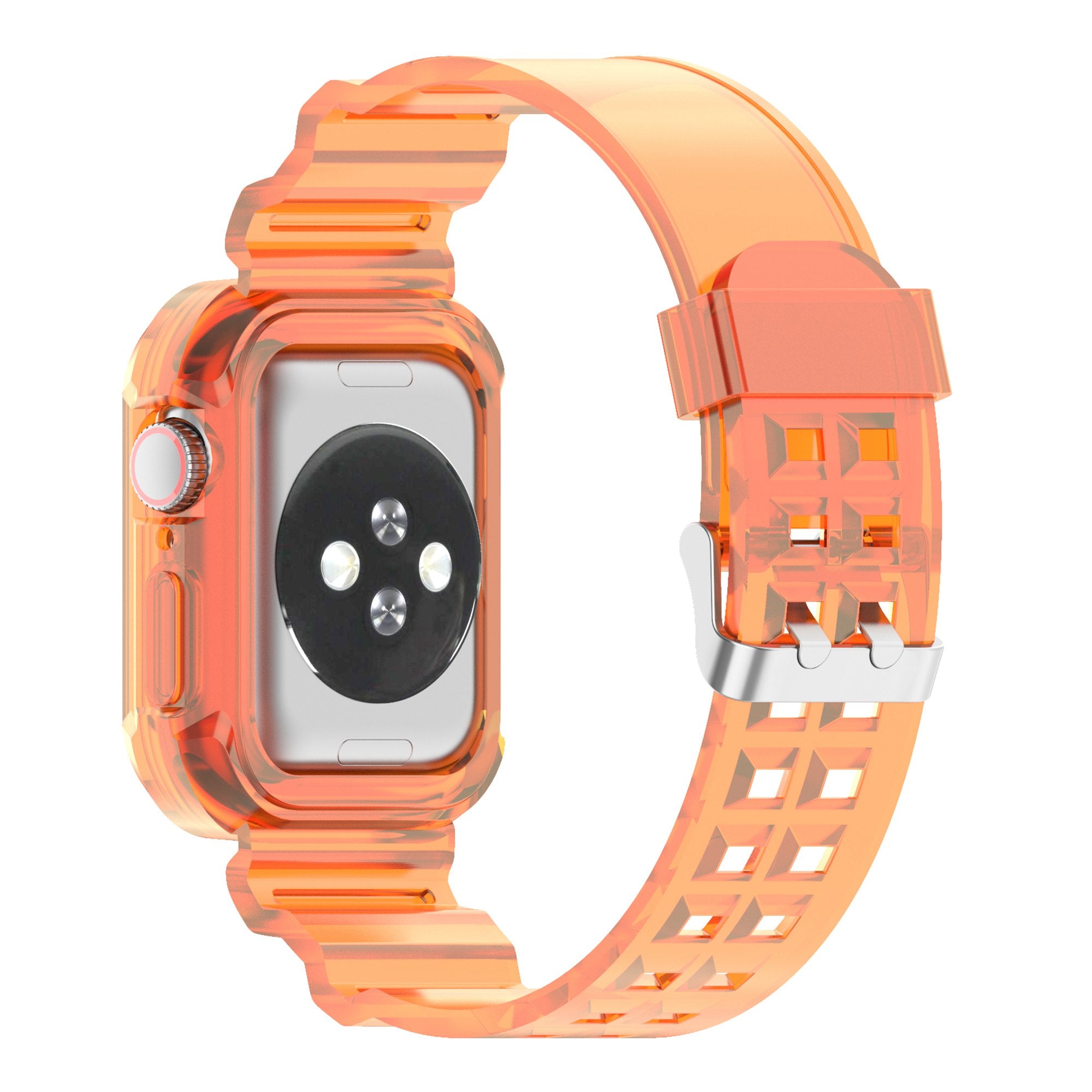 For Apple Watch Series 8 7 45mm 6 5 4 SE SE (2022) 44mm 3 2 1 42mm Integrated Watch Case Adjustable Watch Strap