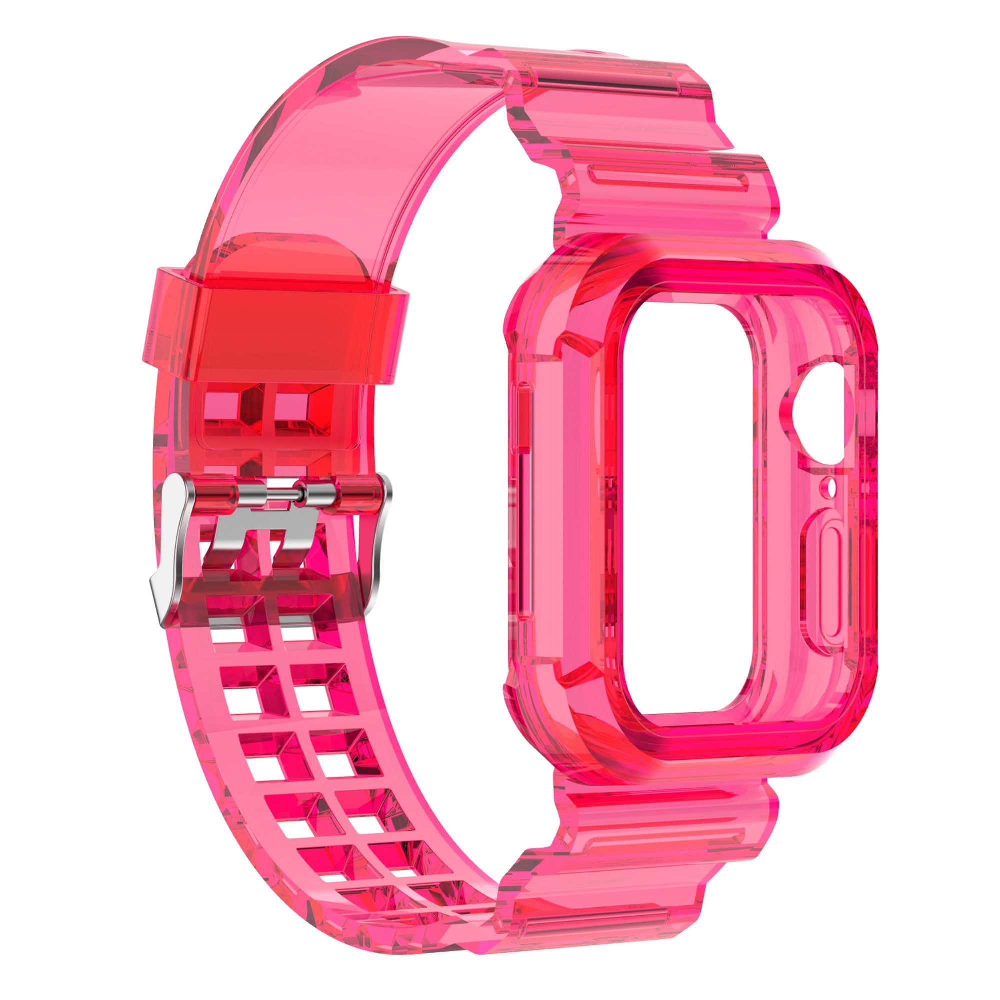 For Apple Watch Series 8 7 45mm 6 5 4 SE SE (2022) 44mm 3 2 1 42mm Integrated Watch Case Adjustable Watch Strap