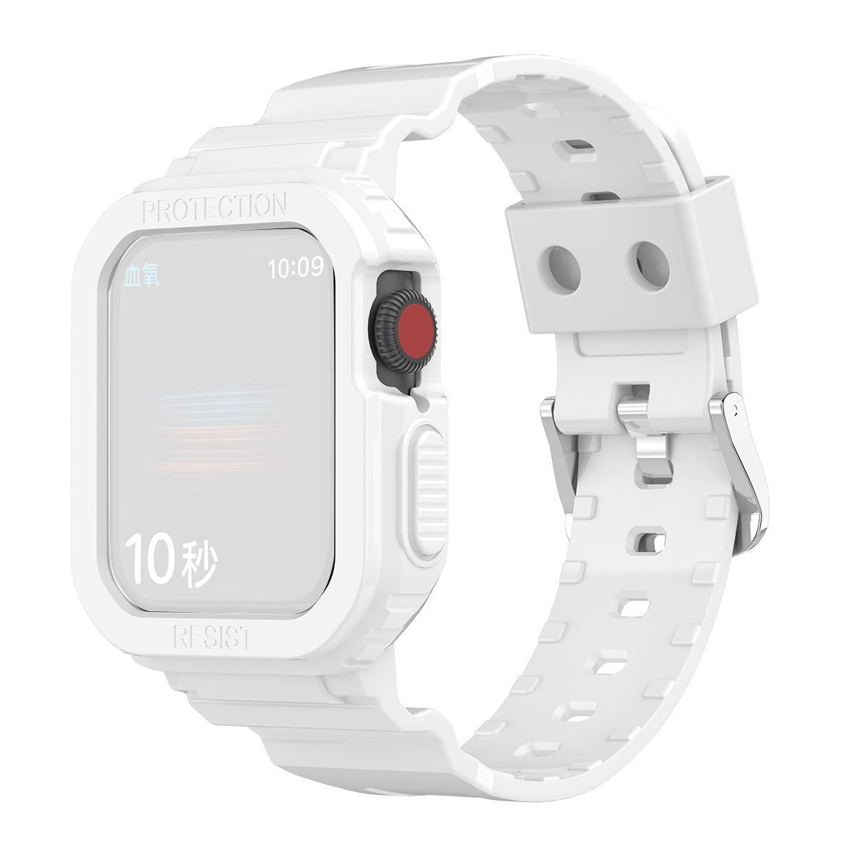 For Apple Watch Series 9 8 7 41mm 6 5 4 SE SE (2022) SE (2023) 40mm 3 2 1 38mm TPU Watch Strap Adjustable Wrist Band with Anti-scratch Watch Case