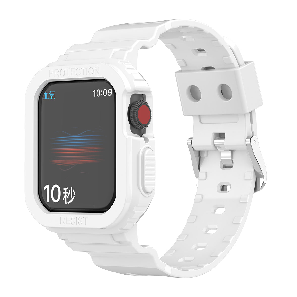 For Apple Watch Series 9 8 7 41mm 6 5 4 SE SE (2022) SE (2023) 40mm 3 2 1 38mm TPU Watch Strap Adjustable Wrist Band with Anti-scratch Watch Case