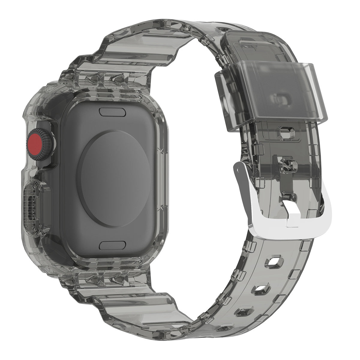 For Apple Watch Series 9 8 7 41mm 6 5 4 SE SE (2022) SE (2023) 40mm 3 2 1 38mm TPU Watch Strap Adjustable Wrist Band with Anti-scratch Watch Case