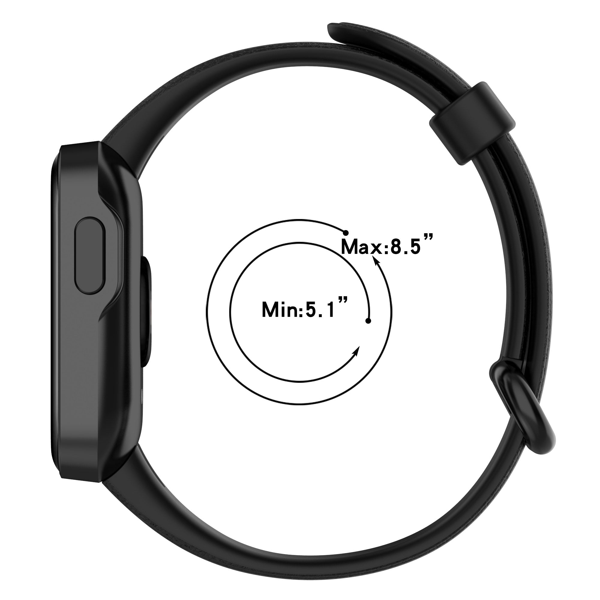 For Xiaomi Redmi Watch Soft Silicone Watch Band Litchi Texture Replacement Wristband Strap Accessories