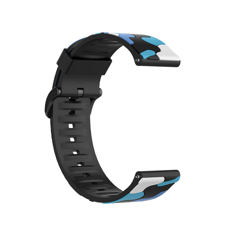 For Haylou Solar LS05 Camouflage Pattern Silicone Smart Watch Strap Replacement Watchband