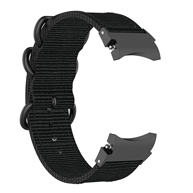 For Samsung Galaxy Watch 5 40mm 44mm Watch 5 Pro 45mm Watch4 40mm 44mm Nylon Watch Band Three Loops Adjustable Strap Replacement