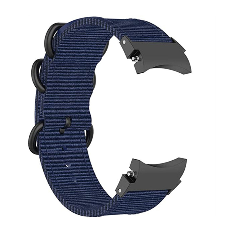 For Samsung Galaxy Watch 5 40mm 44mm Watch 5 Pro 45mm Watch4 40mm 44mm Nylon Watch Band Three Loops Adjustable Strap Replacement