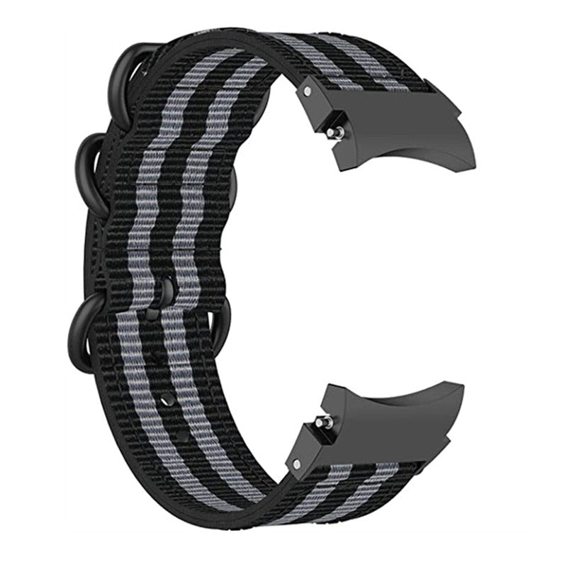 For Samsung Galaxy Watch 5 40mm 44mm Watch 5 Pro 45mm Watch4 40mm 44mm Nylon Watch Band Three Loops Adjustable Strap Replacement