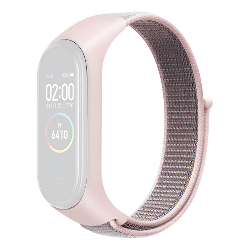 For Xiaomi Mi Band 3 4 5 6 7 Nylon Watch Band Adjustable Sport Loop Strap Wristband Replacement