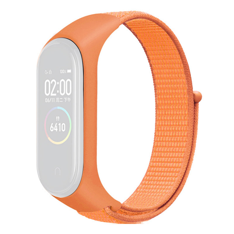 For Xiaomi Mi Band 3 4 5 6 7 Nylon Watch Band Adjustable Sport Loop Strap Wristband Replacement