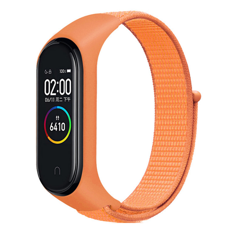 For Xiaomi Mi Band 3 4 5 6 7 Nylon Watch Band Adjustable Sport Loop Strap Wristband Replacement