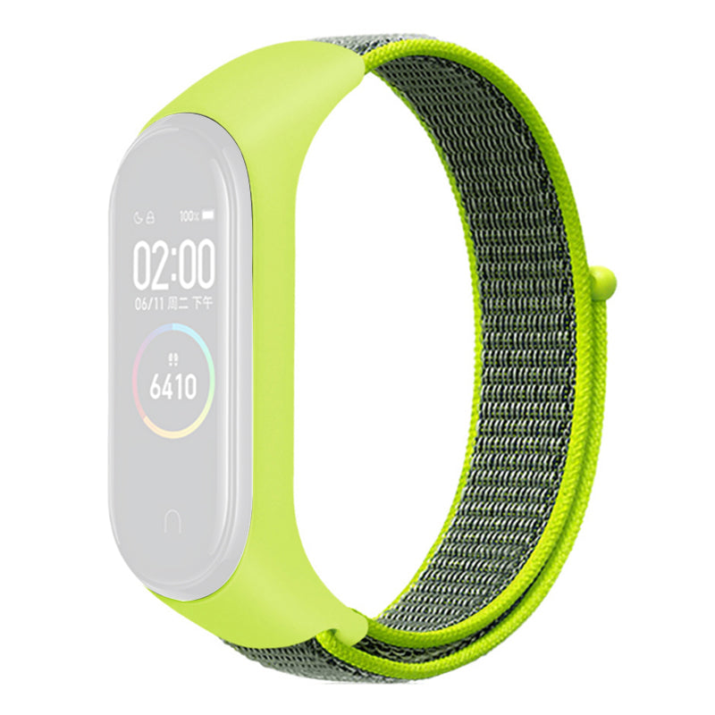 For Xiaomi Mi Band 3 4 5 6 7 Nylon Watch Band Adjustable Sport Loop Strap Wristband Replacement