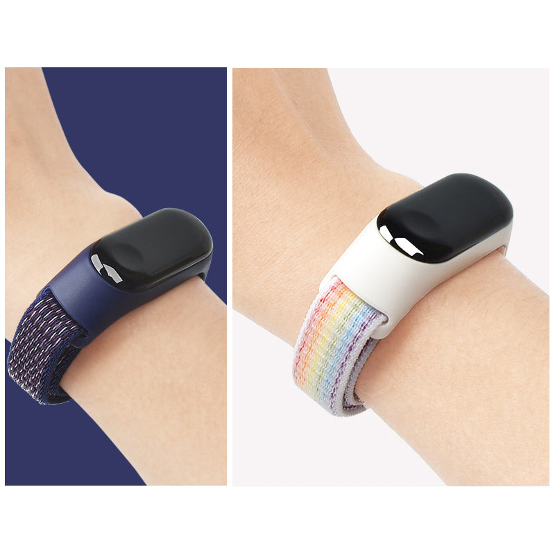 For Xiaomi Mi Band 3 4 5 6 7 Nylon Watch Band Adjustable Sport Loop Strap Wristband Replacement