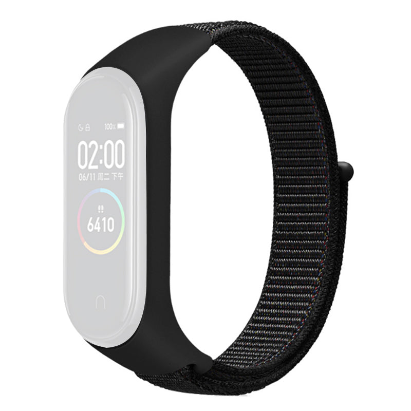 For Xiaomi Mi Band 3 4 5 6 7 Nylon Watch Band Adjustable Sport Loop Strap Wristband Replacement