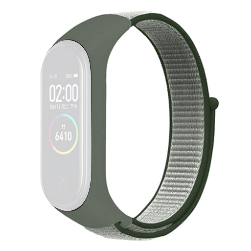 For Xiaomi Mi Band 3 4 5 6 7 Nylon Watch Band Adjustable Sport Loop Strap Wristband Replacement