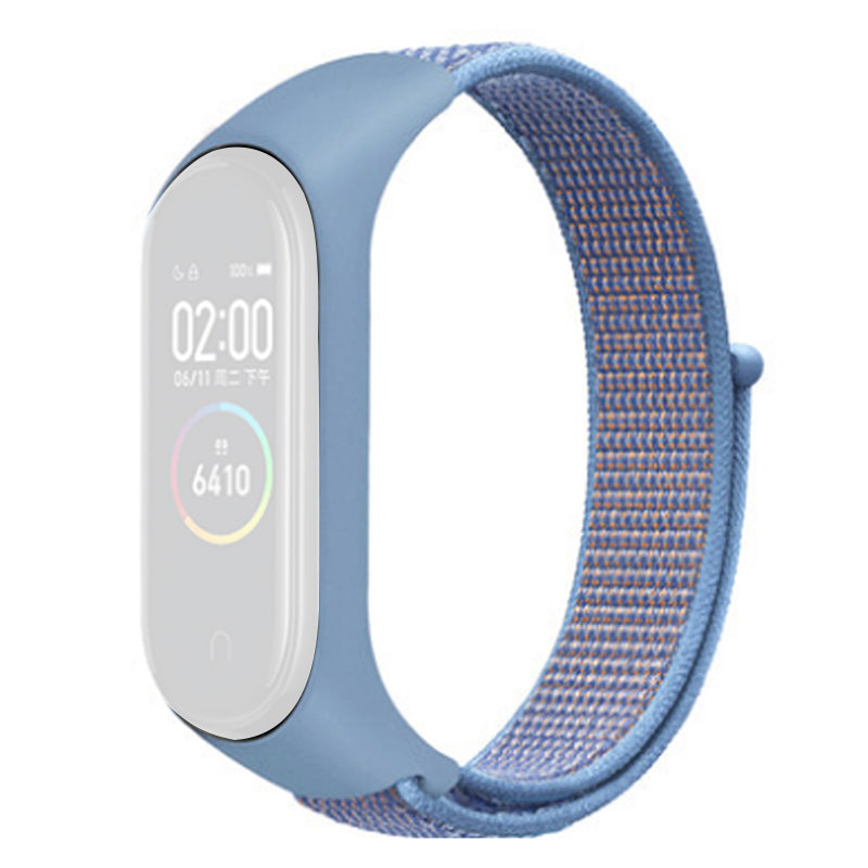 For Xiaomi Mi Band 3 4 5 6 7 Nylon Watch Band Adjustable Sport Loop Strap Wristband Replacement