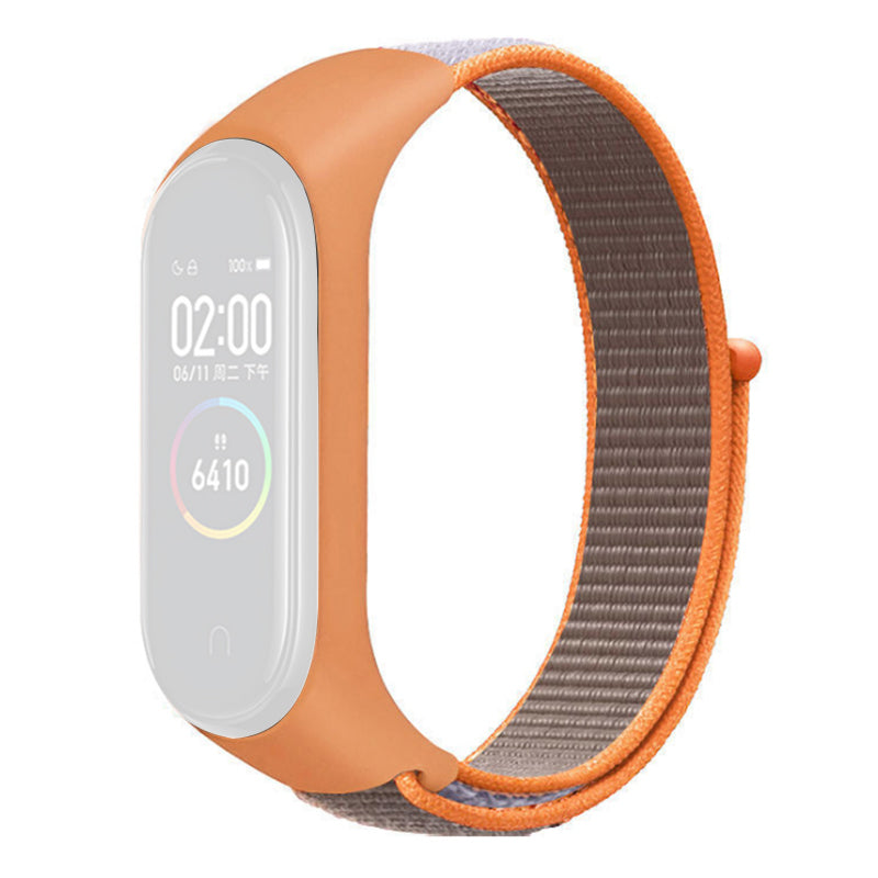 For Xiaomi Mi Band 3 4 5 6 7 Nylon Watch Band Adjustable Sport Loop Strap Wristband Replacement