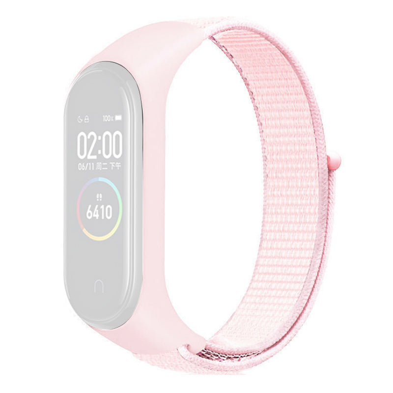 For Xiaomi Mi Band 3 4 5 6 7 Nylon Watch Band Adjustable Sport Loop Strap Wristband Replacement
