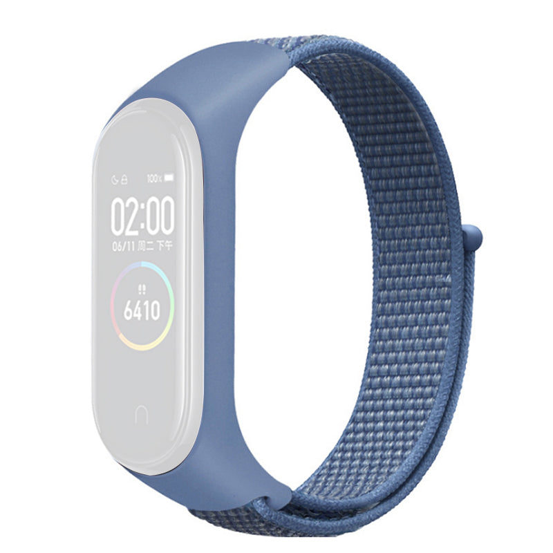 For Xiaomi Mi Band 3 4 5 6 7 Nylon Watch Band Adjustable Sport Loop Strap Wristband Replacement