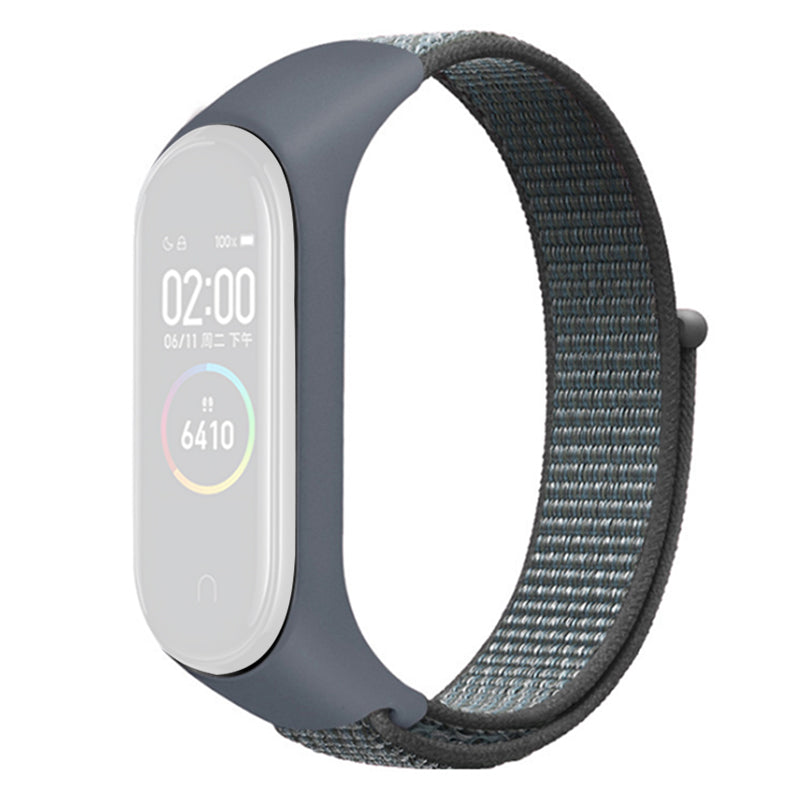 For Xiaomi Mi Band 3 4 5 6 7 Nylon Watch Band Adjustable Sport Loop Strap Wristband Replacement