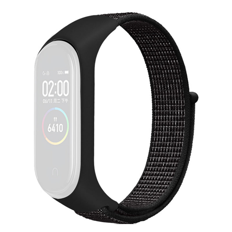 For Xiaomi Mi Band 3 4 5 6 7 Nylon Watch Band Adjustable Sport Loop Strap Wristband Replacement