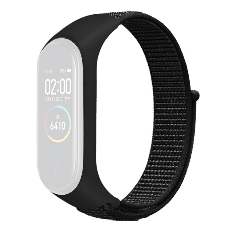 For Xiaomi Mi Band 3 4 5 6 7 Nylon Watch Band Adjustable Sport Loop Strap Wristband Replacement