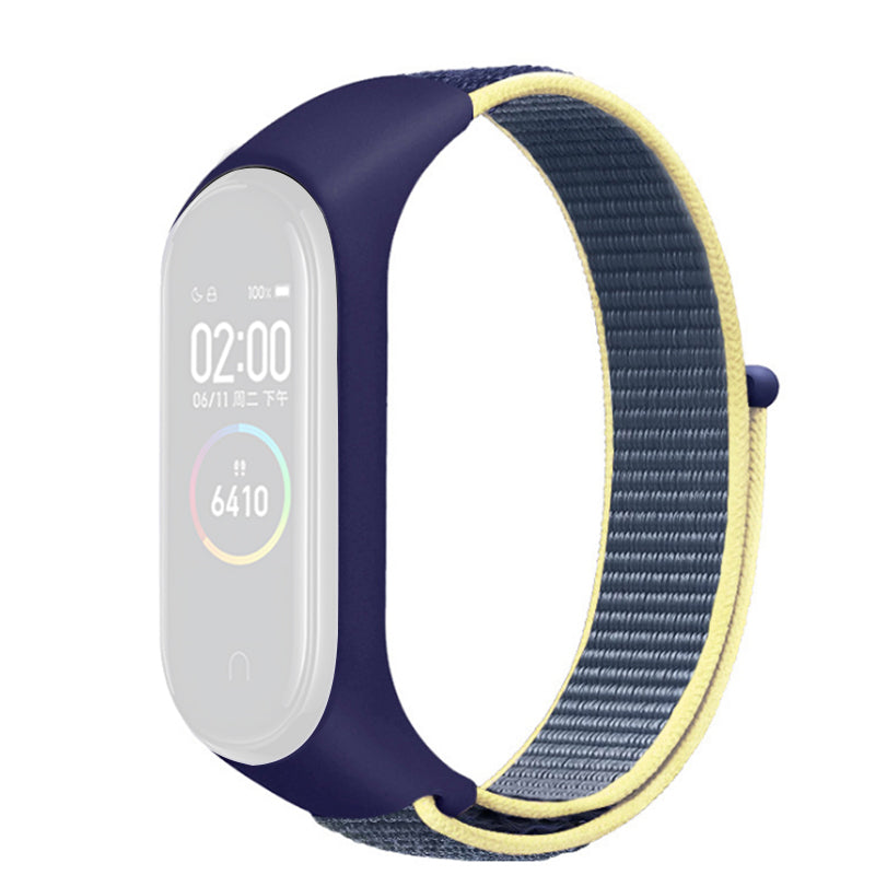 For Xiaomi Mi Band 3 4 5 6 7 Nylon Watch Band Adjustable Sport Loop Strap Wristband Replacement