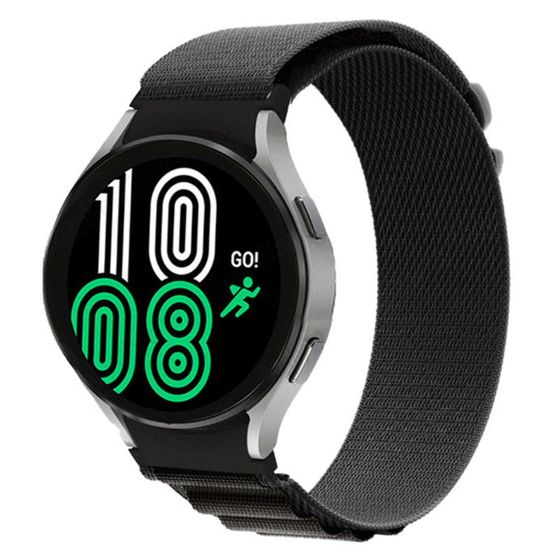 For Samsung Galaxy Watch6 40mm 44mm Watch6 Classic 43mm 47mm Watch 5 40mm 44mm 5 Pro 45mm Watch4 40mm 44mm Nylon Watch Band G-hook Metal Buckle Replacement Watch Strap