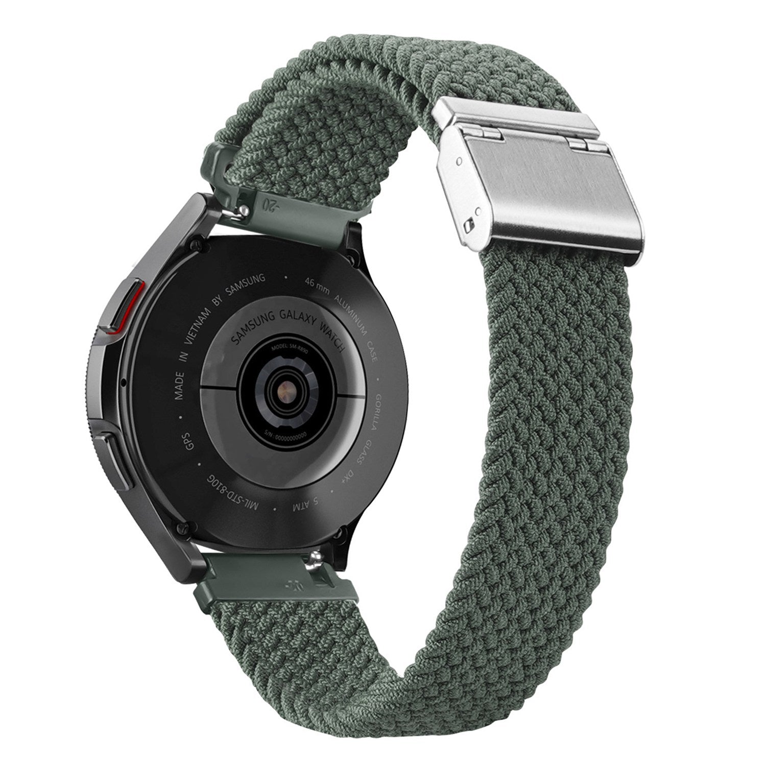 DUX DUCIS For Samsung Galaxy Watch 3 45mm Replacement Strap 22mm Braided Nylon Elastic Wrist Band