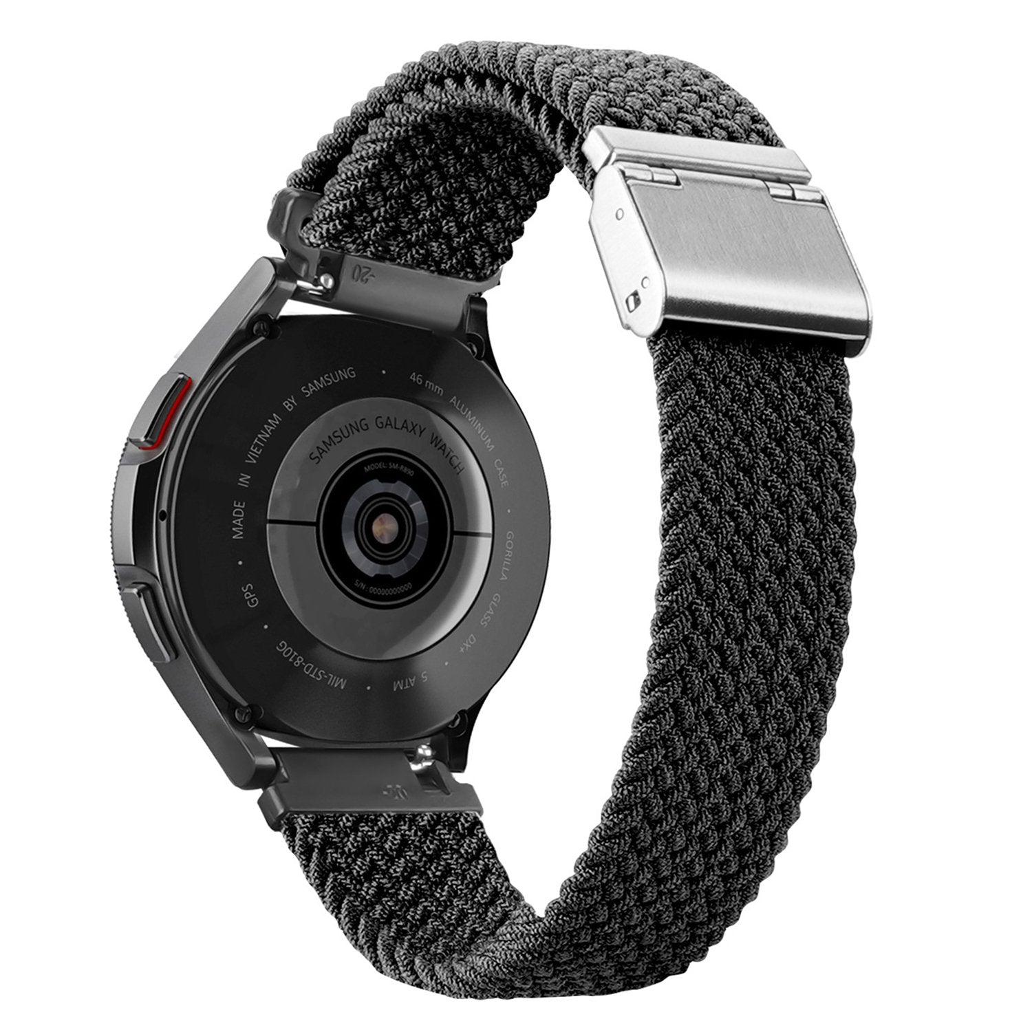 DUX DUCIS For Samsung Galaxy Watch 6 40mm 44mm Watch6 Classic 43mm 47mm Replacement Strap 20mm Elastic Braided Nylon Smartwatch Wrist Band