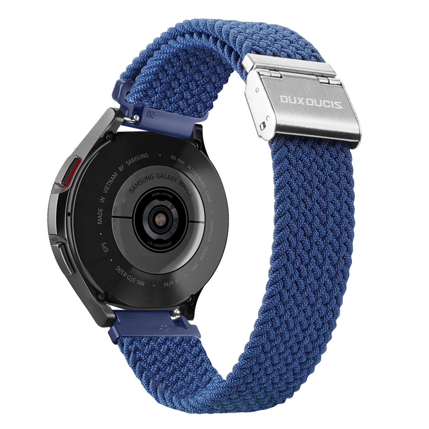 DUX DUCIS For Samsung Galaxy Watch 6 40mm 44mm Watch6 Classic 43mm 47mm Replacement Strap 20mm Elastic Braided Nylon Smartwatch Wrist Band