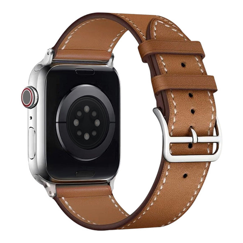 IMAK PG1 Series PU Leather Watchband for Apple Watch 9 8 7 41mm 6 5 4 SE SE (2022) SE (2023) 40mm 3 2 1 38mm Replacement Watch Strap