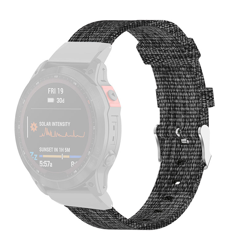 For Garmin Fenix 7S 6S 5S Instinct 2S Breathable Canvas Watch Strap Smart Watch Band with Tool